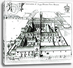 Постер Логган .Давид Winchester College, from a collection of topographical illustrations 'Oxonia Illustrata' 1675