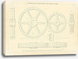 Постер Projections of a Spur Wheel and Pinion in Gear 1