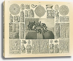 Постер Религиозные символы и обряды ацтеков 1
