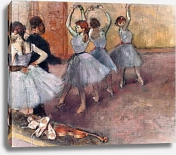 Постер Дега Эдгар (Edgar Degas) Blue-Toned Dancers, c.1882