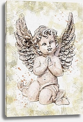 Постер Гипсовый ангелок