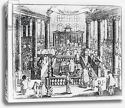 Постер Школа: Немецкая 18в. Berlin Synagogue, published in Kirschner Judisches Lexicon