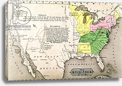 Постер Неизвестен Map of the United States in 1803, by John Warner Barber and Henry Hare, 1861