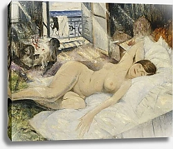 Постер Невинсон Кристофер Nude on a Bed, South of France,