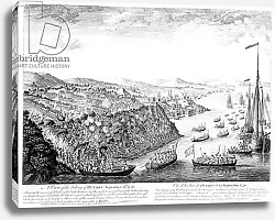 Постер Школа: Английская 18в. A View of the Taking of Quebec, September 13th 1759 2