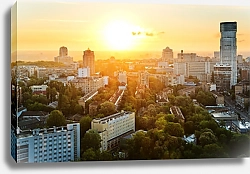Постер Украина, Киев. Утро над городом