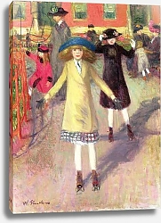 Постер Глакенс Уильям Джеймс Children Roller-Skating, c.1918-21