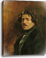 Постер Делакруа Эжен (Eugene Delacroix) Self Portrait, c.1837