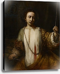 Постер Рембрандт (Rembrandt) Lucretia, 1666
