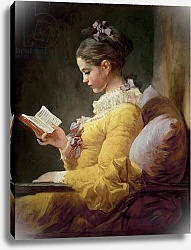 Постер Фрагонар Жан Young Girl Reading, c.1770