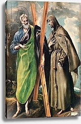 Постер Эль Греко SS. Andrew and Francis of Assisi, after 1576