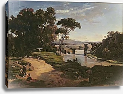 Постер Коро Жан (Jean-Baptiste Corot) The Bridge at Narni, c.1826-27