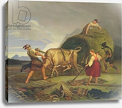 Постер Васман Рудольф Harvesting the Hay Before the Storm, 1844