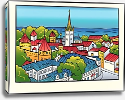 Постер Старый город, Таллинн, Эстония