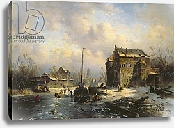Постер Лейкерт Шарль Winter Scene, 1851