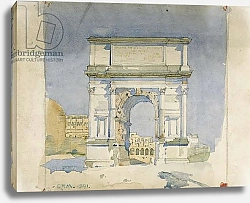 Постер Макинтош Чарльз Arch of Titus, Rome, 1891