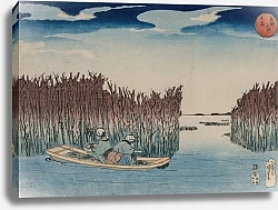 Постер Куниеси Утагава Ōmori, from the series Famous Places in the Eastern Capital