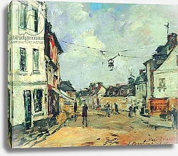 Постер Буден Эжен (Eugene Boudin) Fervaques, La Rue Principale, c.1877-81