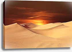 Постер Красное небо над пустыней