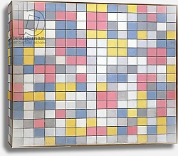 Постер Мондриан Пит Composition with Grid 9: Checkerboard Composition with Light Colours, 1919