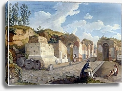 Постер Хаккерт Якоб (Jakob Philipp Hackert) Das Herkulaner Tor in Pompeji
