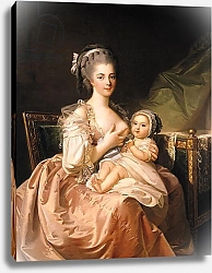 Постер Моснир Жан The Young Mother, c.1770-80