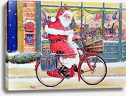 Постер Тодд Тони (совр) Father Christmas on a Bicycle