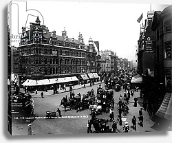 Постер Неизвестен Tottenham Court Road from Oxford Street, London, c.1891