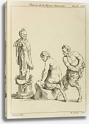 Постер Рубенс Петер (Pieter Paul Rubens) Two satyrs, and the head of a satyr