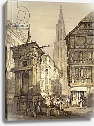 Постер Праут Самуэль A View in Strasbourg, 1822