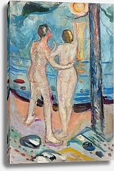 Постер Мунк Эдвард Nude Couple on the Beach