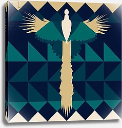 Постер Хантли Клэр (совр) Aztec Peacock