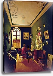 Постер Школа: Русская 19в. The Painter's Studio, 1843