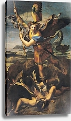 Постер Рафаэль (Raphael Santi) St. Michael Overwhelming the Demon, 1518