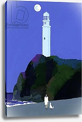 Постер Хируёки Исутзу (совр) Night lighthouse