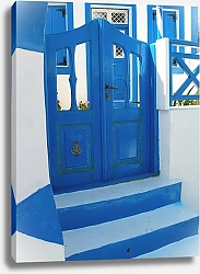 Постер Голубая архитектура Санторини