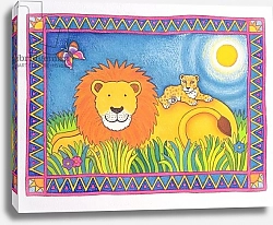Постер Бакстер Кэти (совр) Lion in the Sun, 1997