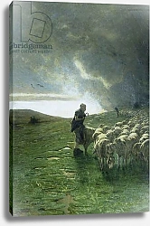 Постер Седжантини Джованни After storm, Giovanni Segantini, oil on canvas, 180x120 cm