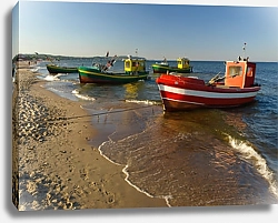 Постер Рыбацкие лодки в Сопоте, Польша