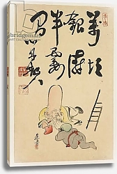 Постер Дзэсин Сибата Fukurokuju and Daikoku gods