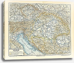 Постер Карта Австро-Венгерской империи