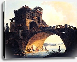 Постер Робер Юбер Старый мост
