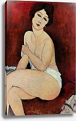 Постер Модильяни Амедео (Amedeo Modigliani) Large Seated Nude