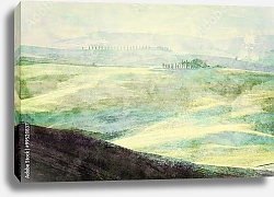 Постер Тосканские зеленые холмы