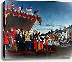 Постер Руссо Анри (Henri Rousseau) The Representatives of Foreign Powers Coming to Salute the Republic as a Sign of Peace, 1907