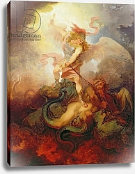 Постер Лютербург Филип The Angel Binding Satan, c.1797