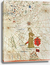 Постер Школа: Итальянская 17в. The Turkish Empire, from a nautical atlas, 1646