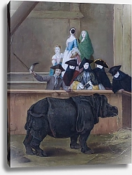 Постер Лонги Пьетро Представление носорога в Венеции