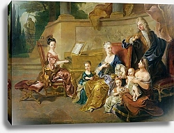 Постер Трой Франсуа The Franqueville Family, 1711