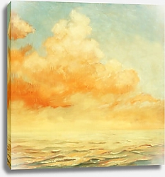 Постер Морской пейзаж с облаком
